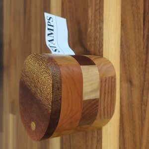 3/$30 Handmade wooden stamp dispenser